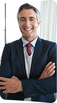 Executivo com tablet